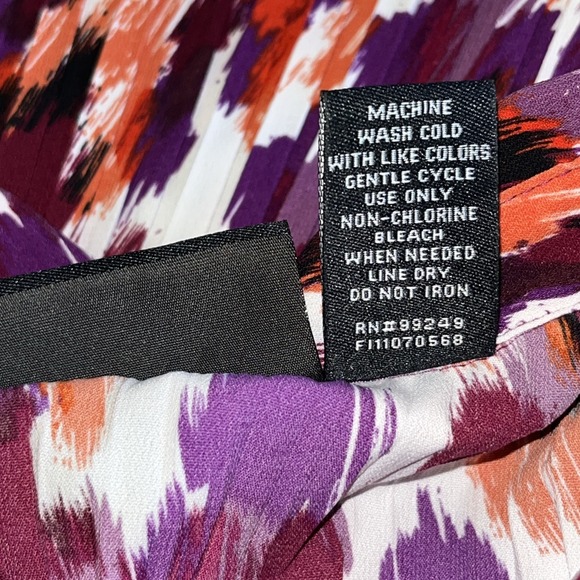 Maggie Barnes Top Women's Sleeveless Button Up Tunic Purple 3X 26/28W‎ - Picture 8 of 8